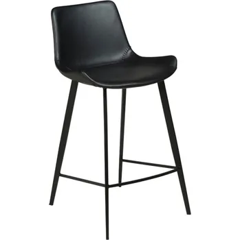 Barová židle Černá koženková barová židle DAN-FORM Denmark Hype ID_1027448