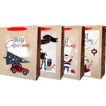 Obraz Vánoční taška Beniamin Veselé Vánoce 26x32x10 cm, vícebarevná
