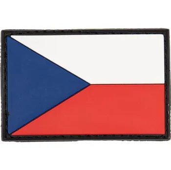 Nášivka 3D nášivka vlajka AČR 75 x 50 mm - velká, barevná, A.C.M.