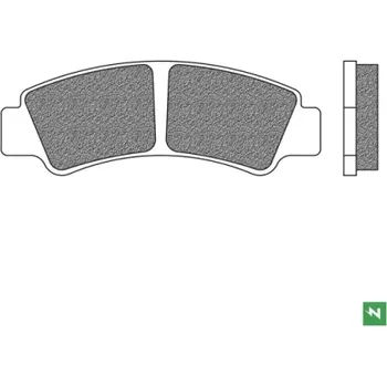 Brzdová destička brzdové destičky, NEWFREN (směs OFF ROAD ATV SINTERED) 2 ks v balení M502-1028