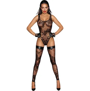 Dámské erotické body Body Noir HANDMADE F242 černé M - s kupónem KUP15 cena 1011 Kč + extra diskrétní expedice