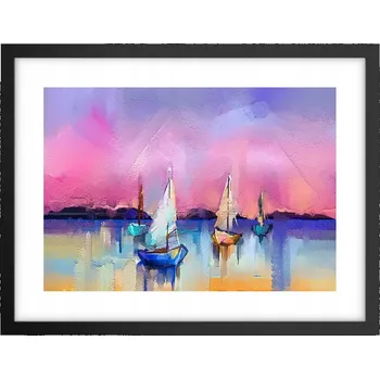 Obraz Obraz plakát v černém rámu do obýváku 40x30 krajina foto na zeď