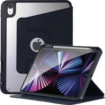 Pouzdro na mobilní telefon Otočné 360° pouzdro s prostorem na Apple Pencil pro iPad mini 6 / mini 7 - tmavě modré