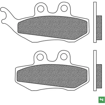 Brzdová destička brzdové destičky, NEWFREN (směs SCOOTER ELITE ORGANIC) 2 ks v balení M502-956