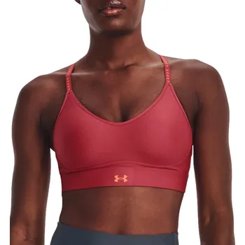 Souprava dámského spodního prádla Podprsenka Under Armour Infinity Covered Low-RED 1363354-638 Velikost XS