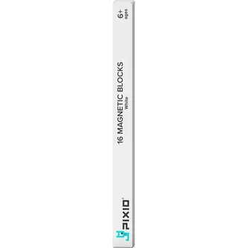 ostatní stavebnice Magnetické STAVEBNICE PIXIO 16 kusů, bílá barva