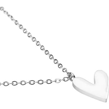 Náhrdelník franco bene Náhrdelník s přívěskem srdce - stříbrný