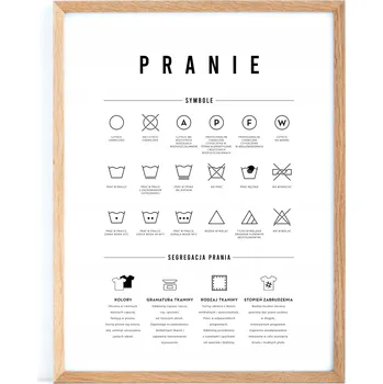 Obraz Plakát Prádlo A4 do prádelny bez rámu 21 x 30 cm