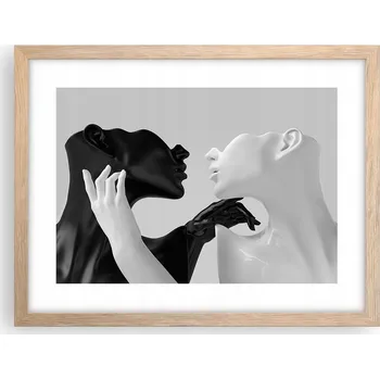 Obraz Obraz plakát v rámu světlý dub do obýváku 40x30 abstrakce foto na zeď