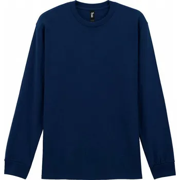 Pánské oblečení Gildan Pánské bavlněné tričko Hammer s dlouhým rukávem s manžetami 200 g/m Barva: Modrá námořní tmavá, Velikost: L GH400