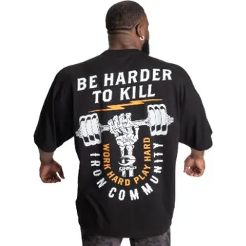 Pánské tričko Gasp HARDER TO KILL IRON TEE BLACK – tričko Gasp černé Velikost: 4XL