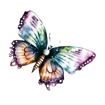 Nažehlovací obrázek - křídla barevné fantazie I