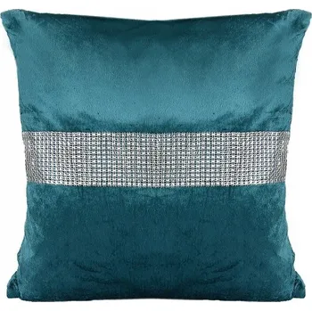 Polštář POVLEČENÍ NA POLŠTÁŘ VELUROVÉ VELVET ZDOBENÉ CIRKONY 40x40cm