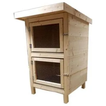 Dřevěná králíkárna CZ - 2 kotce
