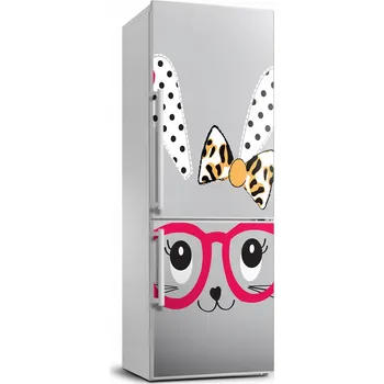 Fototapeta Foto samolepící na lednici Králík v brýlích