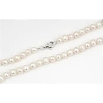 Náhrdelník Náhrdelník z pravých perel 44 cm STNAH183F + dárek zdarma