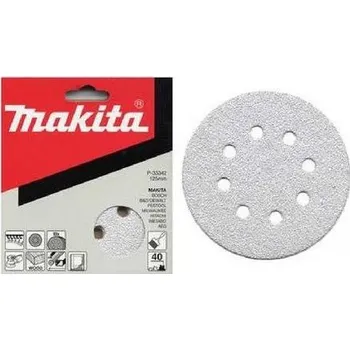 Brusný papír Makita Příslušenství - Brusný papír K400, průměr 125 mm, 10 ks P-33423