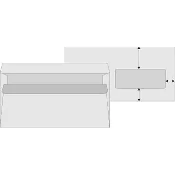 Obálka OFFICEO Obálky DL - okénko vpravo, recykl,1000 ks