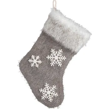 Vánoční ozdoba Hnědá vánoční ozdoba na stromeček 22x45 cm - sada 1 ks