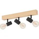 Stropní svítidlo v černé a přírodní barvě 5x48 cm TOWNSHEND 3 – EGLO ID_1724732