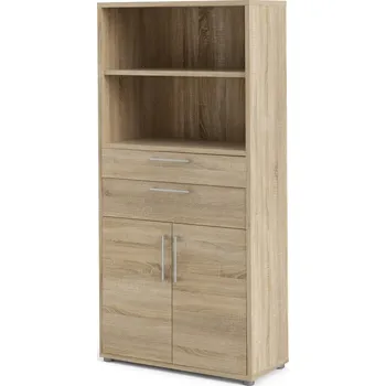 Knihovna Modulární knihovna v dekoru dubu v přírodní barvě 89x189 cm Prima – Tvilum ID_1642454