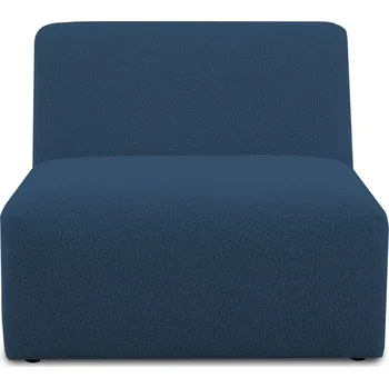 Pohovka Tmavě modrý modul pohovky z textilie bouclé (středový díl) Roxy – Scandic ID_1653974