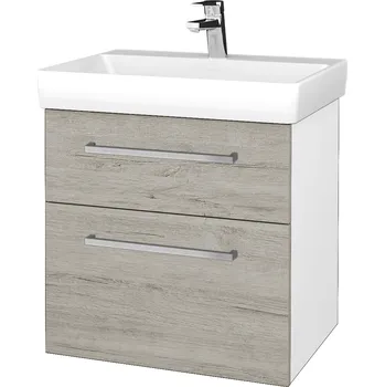 Koupelnový nábytek Dřevojas Umyvadlová skříňka PROJECT SZZ2 60 - N01 Bílá lesk / Úchytka T04 / D05 Oregon