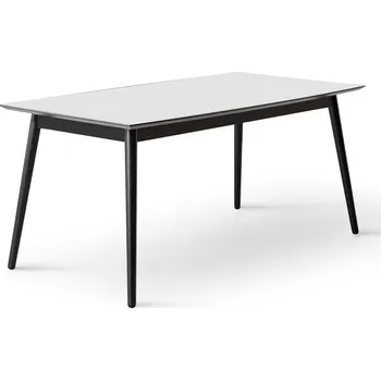 Jídelní stůl Bílo-černý rozkládací jídelní stůl s bílou deskou 90x165 cm Meza – Hammel Furniture ID_1683550