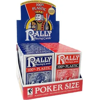 Desková hra 100% Plastic Rally Playing Cards – U S Games Systems (EN)