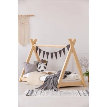 Dětská postel Domečková postel z borovicového dřeva Adeko Mila TP, 90 x 180 cm ID_1222552