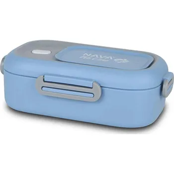 Svačinový box NAVA Greece Nerezový obědový box "We Care" modrý 800 ml