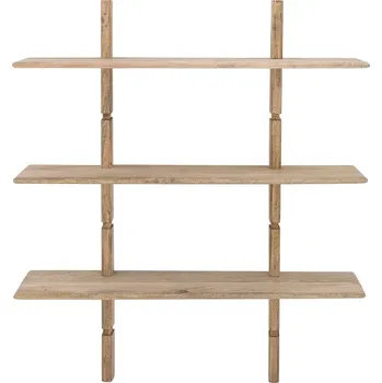 police Nástěnná knihovna z mangového dřeva v přírodní barvě 96x110,5 cm Millian – Bloomingville ID_1564828