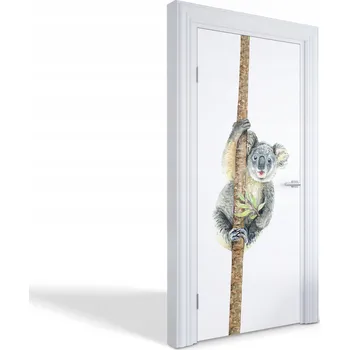 Fototapeta Ozdobná dekorativní fólie na dveře, nábytek, skříň - Koala na stromě 95x205 cm
