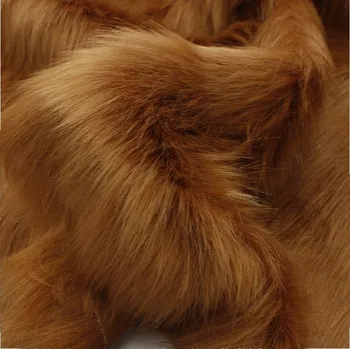 Tkanina kožešina Ateks hnědá 100% polyester 160 cm 880 g/m²