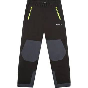 Chlapecké kalhoty Chlapecké outdoorové kalhoty - Wolf T2453, černá Barva: Černá, Velikost: 98