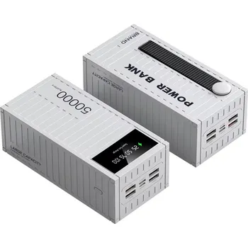 Powerbanka Powerbanka kontejner s LCD displejem 50000mAh 66W Barva: Bílá