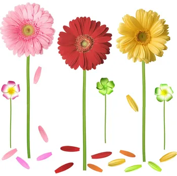 Samolepící dekorace Samolepka na stěnu květiny 95x100cm