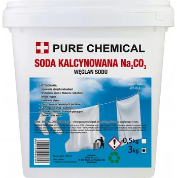 Prací prášek SODA KALCINOVANÁ NA PRANÍ UHLIČITAN SODNÝ 3kg