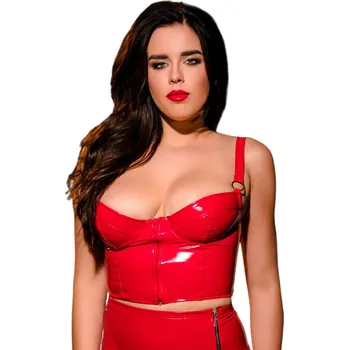 Dámské erotické prádlo Top lakovaný OhMyG TOKYO červený S/M - s kupónem KUP15 cena 484 Kč + extra diskrétní expedice