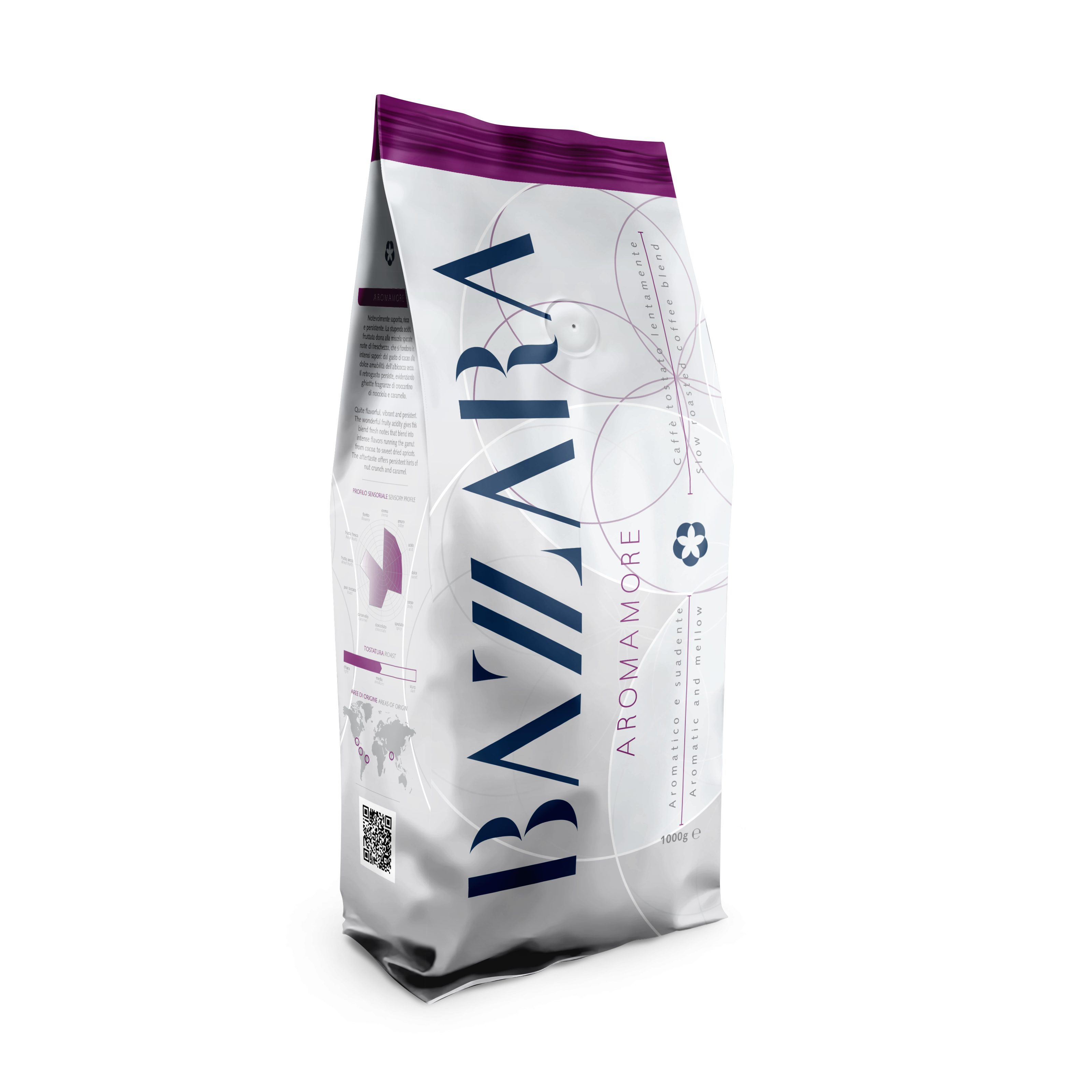 BAZZARA Aromamore 1 kg zrnková káva