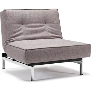 Křeslo Šedé rozkládací křeslo s kovovou podnoží Innovation Splitback Mixed Dance Grey ID_1305982