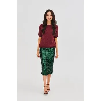Dámská sukně NAOKO Pouzdrová sukně Emerald Glam Zelená Regular Fit L