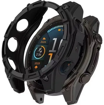 Chytré hodinky Silikonové pouzdro, obal pro Garmin Fenix 8 (47 mm) černý silikon (Obal, kryt pro Garmin Fenix 8 (47 mm))