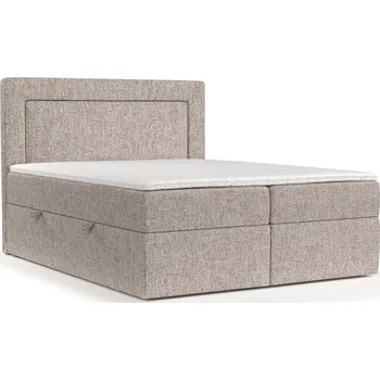 Postel Světle hnědá boxspring postel s úložným prostorem 140x200 cm Imagine – Maison de Rêve ID_1662166