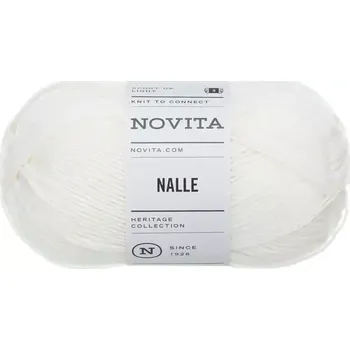Příze Novita Nalle 11 Bílá (Ponožková příze Nalle Weiss)