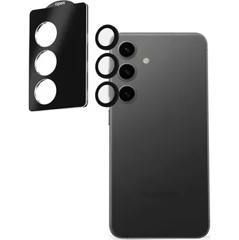 Telefonní příslušenství AlzaGuard Elite Lens Protector pro Samsung Galaxy S25+ 5G černé s instalačním rámečkem