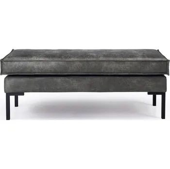 Pohovka Tmavě šedá podnožka z imitace kůže Rate - Scandic ID_1213308