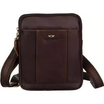 Pánská aktovka Peterson Pánská taška přes rameno kožená PTN M22-OPU Brown