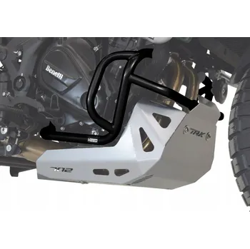 Rám pro motocykl Padací rámy HEED pro Benelli TRK 702/702X - spodní černé + ocelový kryt stříbrný