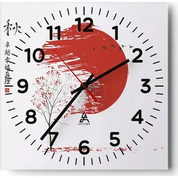 Hodiny Nástěnné hodiny do obýváku 40x40 Abstrakce Tiché hodiny Skleněné hodiny Bez hlučnosti